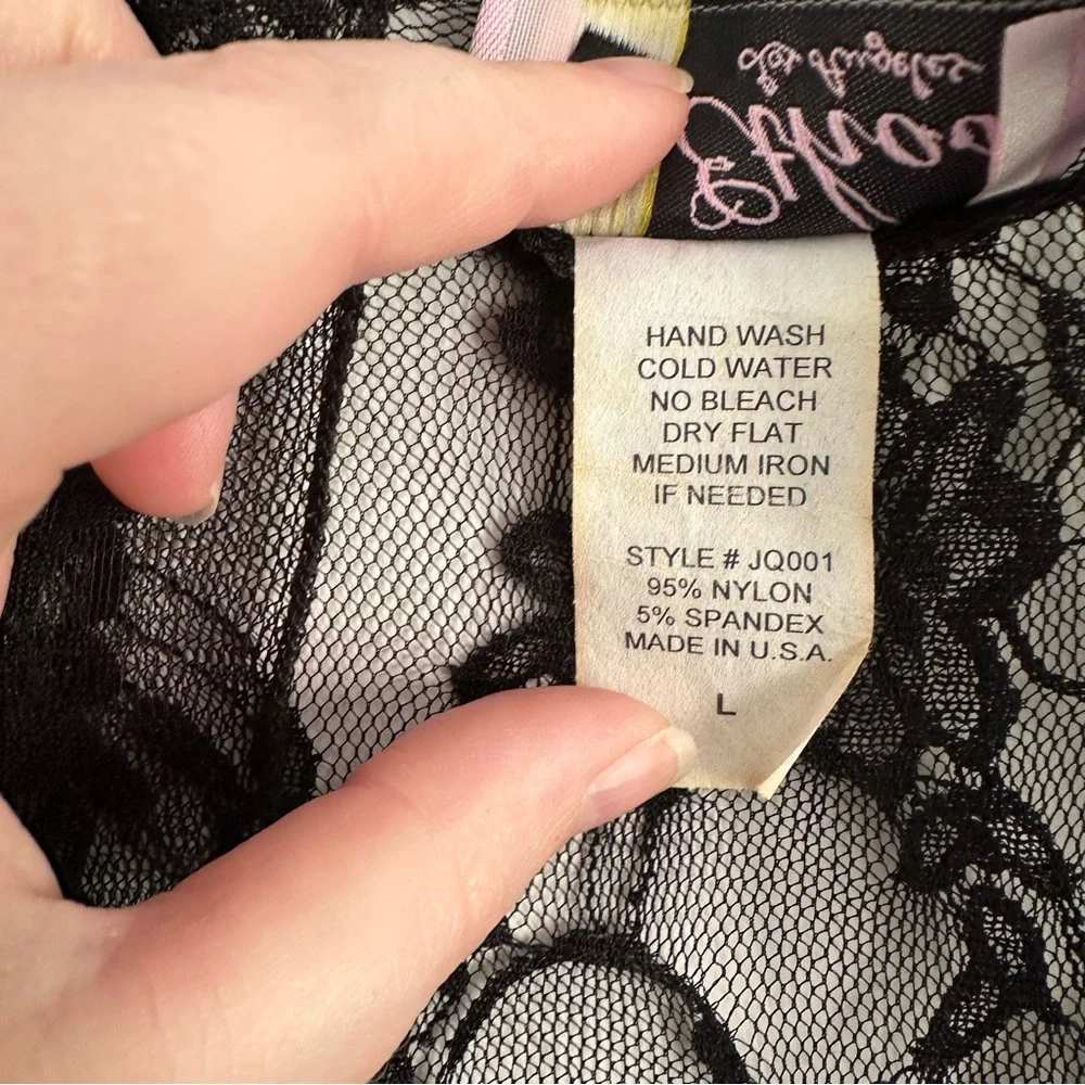 Vintage Ethos Duster Black Lace Floral Whimsigoth Goth Fairy Mesh Flare Sleeve - Picture 8 of 15